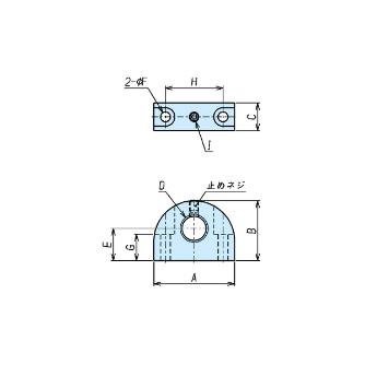 （株）ナベヤ インデックスプランジャ固定用ブロック PISB インデックスプランジャ固定用ブロック PISB20