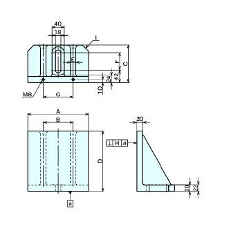 （株）ナベヤ ストップブラケット 618 ストップブラケット 618-02