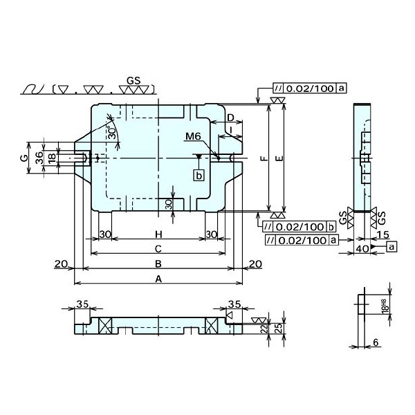 （株）ナベヤ フランジ付プレート 608 フランジ付プレート 608-03