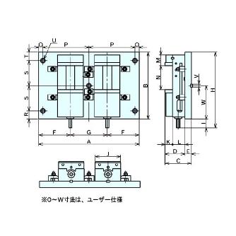 （株）ナベヤ MC精密マシンバイス 多連バイス LT ＭＣ精密マシンバイス　多連バイス LT150MC-2