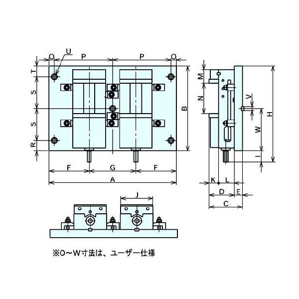 （株）ナベヤ MC精密マシンバイス 多連バイス LT ＭＣ精密マシンバイス　多連バイス LT150MC-2