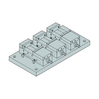 （株）ナベヤ MC精密マシンバイス 多連バイス LT ＭＣ精密マシンバイス　多連バイス LT150MC-3