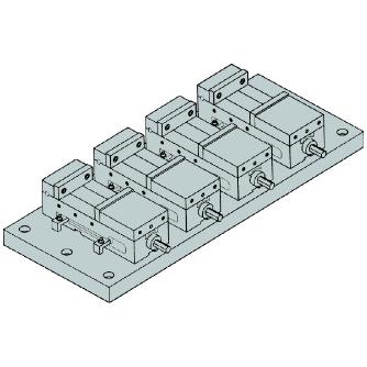 （株）ナベヤ MC精密マシンバイス 多連バイス LT ＭＣ精密マシンバイス　多連バイス LT100MC-4