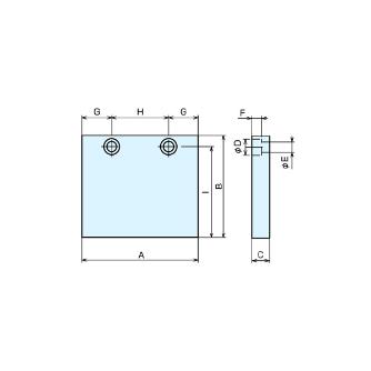 （株）ナベヤ 5軸マシンバイス フラット口金 LT5AU ５軸マシンバイス　フラット口金 LT5AU75-JA60