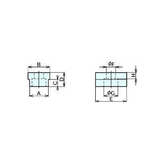 （株）ナベヤ マシンバイスシリーズ部品 ガイドブロック LTGB マシンバイスシリーズ部品　ガイドブロック LTGB18-16