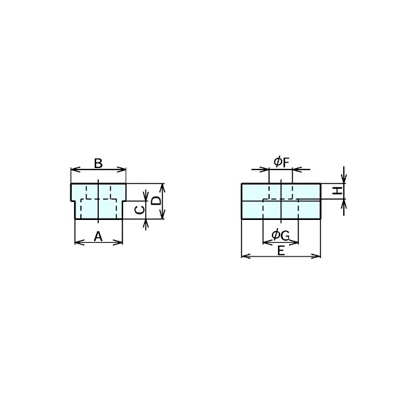 （株）ナベヤ マシンバイスシリーズ部品 ガイドブロック LTGB マシンバイスシリーズ部品　ガイドブロック LTGB18-16
