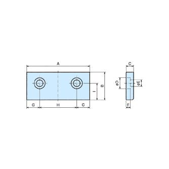 （株）ナベヤ 5軸マシンバイス フラット口金 LT5AU ５軸マシンバイス　フラット口金 LT5AU75-JA32