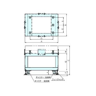 （株）ナベヤ 石定盤用アングル台(キャスター付) GP 石定盤用アングル台（キャスター付） GP06090-SAC