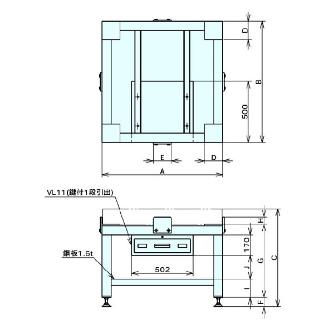 （株）ナベヤ 箱型定盤用アングル台 CP 箱型定盤用アングル台 CP06090-SAC