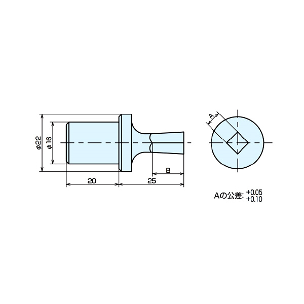 （株）ナベヤ ポリアンゴラー 四角刃物 P2100N ポリアンゴラー　四角刃物 P2100N-S3