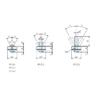 （株）ナベヤ インサートノズルPF型 PF インサートノズルＰＦ型 PF15-1