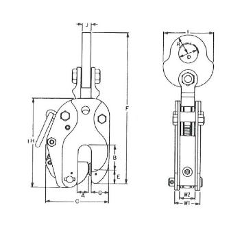 イーグルクランプ（株） 縦つり用クランプ SLT型 縦つりクランプ SLT-1(3-20)ﾛｰﾚｯﾄｼﾖｳ