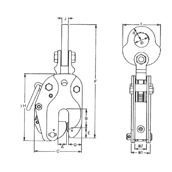 イーグルクランプ（株） 縦つり用クランプ SLT型 縦つりクランプ SLT-1(3-20)ﾛｰﾚｯﾄｼﾖｳ