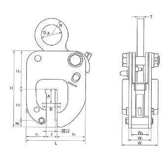イーグルクランプ（株） 縦つり用無傷クランプ NE型 縦つりクランプ NE-1(5-25)