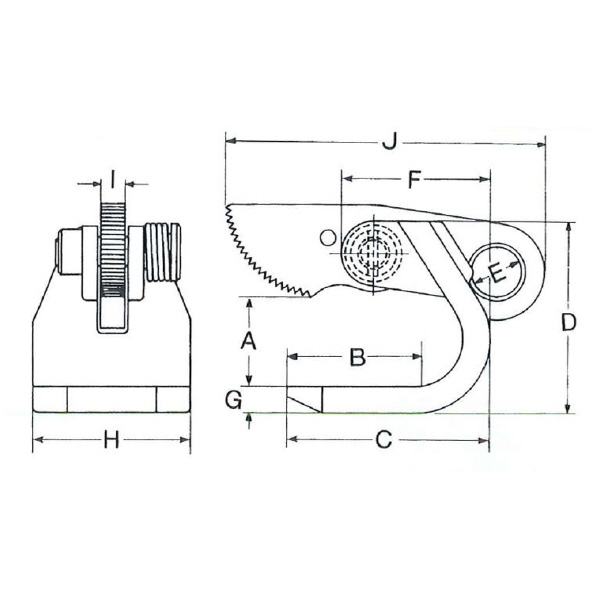 イーグルクランプ（株） 水平つり用クランプ HO型 水平吊クランプ HO-1