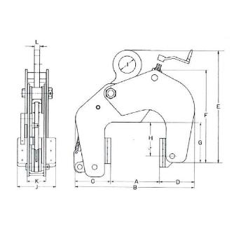 イーグルクランプ（株） コンクリート二次製品用クランプ PC板つり用無傷 ECAR型 コンクリート吊クランプ ECAR-1000