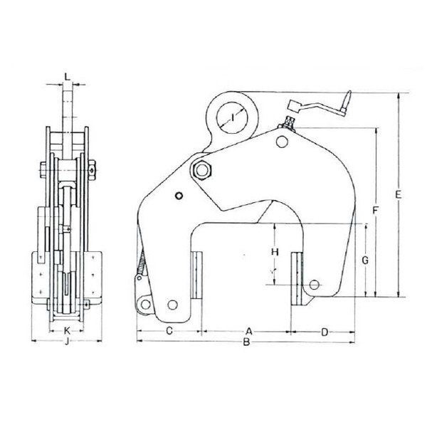 イーグルクランプ（株） コンクリート二次製品用クランプ PC板つり用無傷 ECAR型 コンクリート吊クランプ ECAR-1000