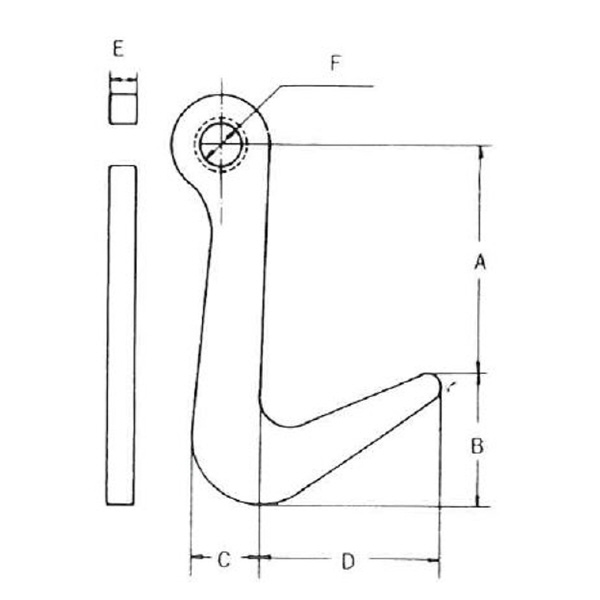 イーグルクランプ（株） 覆工板フック F型 覆工板フック F-1000