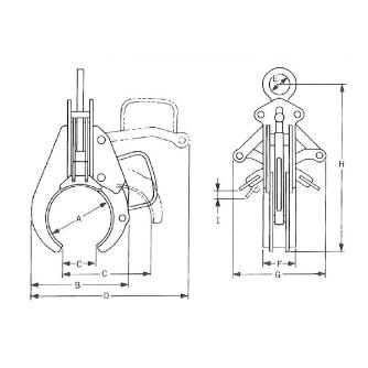 イーグルクランプ（株） パイプ横吊り用クランプ PCL型 パイプ横吊クランプ PCL-200