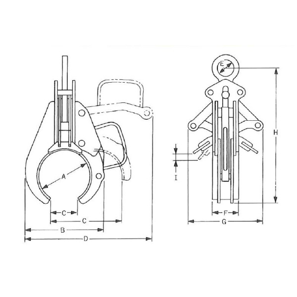 イーグルクランプ（株） パイプ横吊り用クランプ PCL型 パイプ横吊クランプ PCL-200