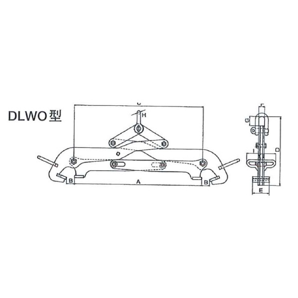イーグルクランプ（株） ドラム缶用クランプ オープンドラム専用 DLWO型 ドラム缶吊クランプ DLWO-500