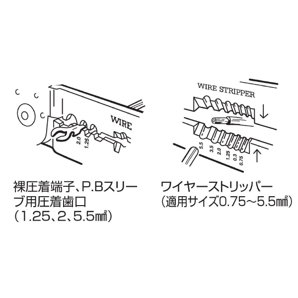 （株）ロブテックス 電装圧着工具 FK 電装圧着工具 FK2