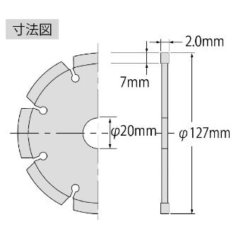 （株）ロブテックス ダイヤモンドホイール SA ダイヤモンドホイール SA125