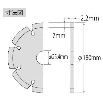 （株）ロブテックス ダイヤモンドホイール SA ダイヤモンドホイール SA180