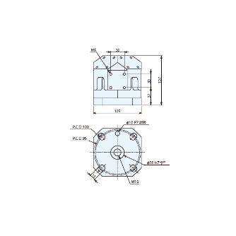 （株）ナベヤ マイクロバイス用ツーリングブロック UB5AX-MCZ40-45 マイクロバイス用ツーリングブロック UB5AX-MCZ40-45