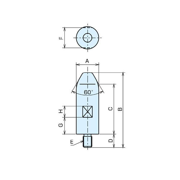 （株）ナベヤ Qーロックエレメント用ラフガイドピン QL-RGPSS Ｑ－ロックエレメント用ラフガイドピン QL-RGPSS40M