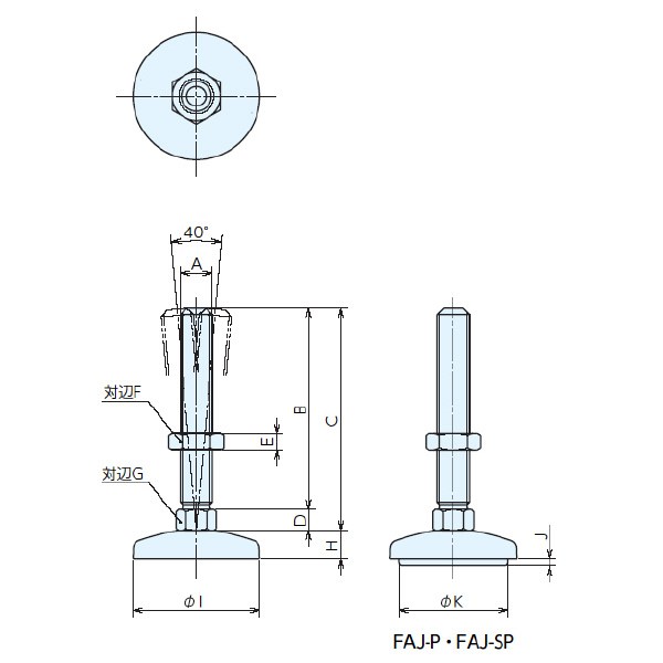 （株）ナベヤ フットジャッキ FAJ型 FAJ フットジャッキ　ＦＡＪ型 FAJ12100-60SP
