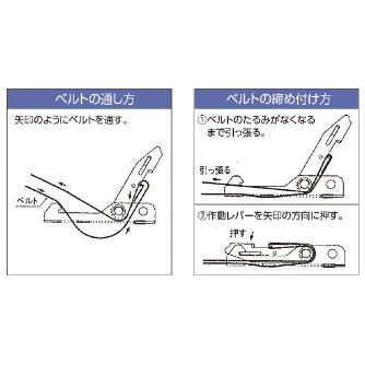 オーエッチ工業（株） ラッシングベルト LBC ラッシングベルト LBC251 CF5-40CF