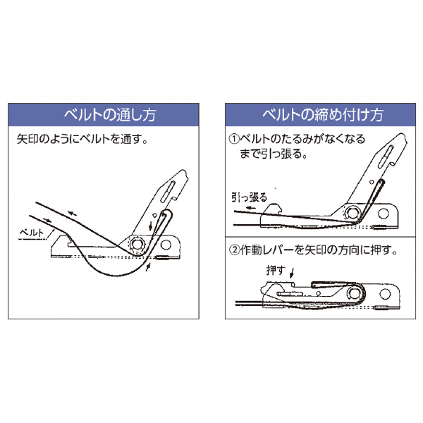 オーエッチ工業（株） ラッシングベルト LBC ラッシングベルト LBC251 CF5-40CF