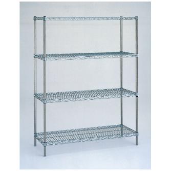 エレクター（株） スーパーシリーズ ワイヤーシェルフ 4段セット スーパーエレクター・シェルフ AS910･P1590-4