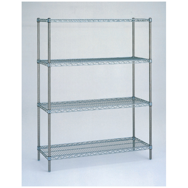 エレクター（株） スーパーシリーズ ワイヤーシェルフ 4段セット スーパーエレクター・シェルフ BS760･P1900-4