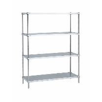 エレクター（株） スーパーシリーズ 304ソリッドシェルフ 4段セット