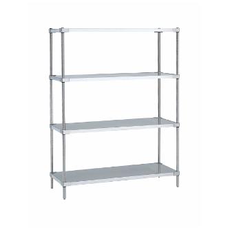エレクター（株） スーパーシリーズ 304ソリッドシェルフ 4段セット ３０４ソリッドエレクター・シェルフ LSS610S･PS1900-4
