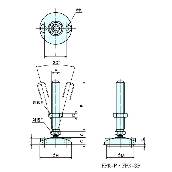 （株）ナベヤ フットジャッキ FPK型 FPK フットジャッキ　ＦＰＫ型 FPK10045-120P