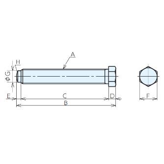 （株）ナベヤ レベリングボルト(Aタイプ) LBNS レベリングボルト（Ａタイプ） LBNS-A20