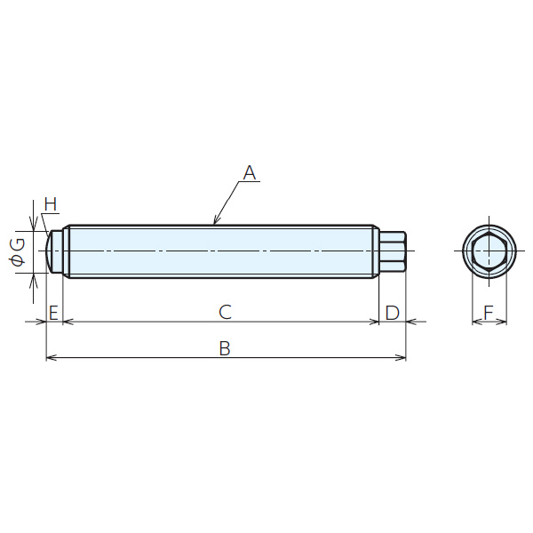 （株）ナベヤ レベリングボルト(Bタイプ) LBNS レベリングボルト（Ｂタイプ） LBNS-B20