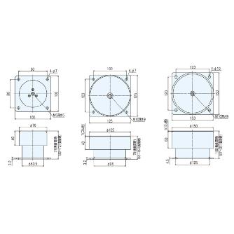 （株）ナベヤ 防振マウント(重量型) BMH 防振マウント（重量型） BMH150-600