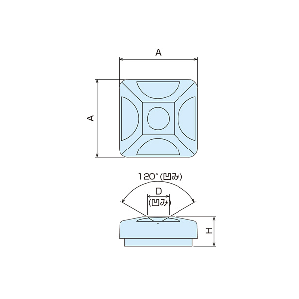 （株）ナベヤ 防振フット(重量型) BFH 防振フット（重量型） BFH100D52012