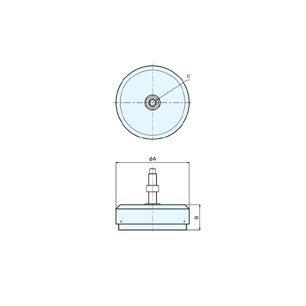 （株）ナベヤ レベリングエレメントBNSH/BNSHA BNSH レベリングエレメントＢＮＳＨ／ＢＮＳＨＡ BNSH120P50