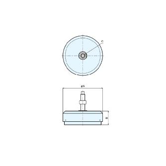 （株）ナベヤ レベリングエレメントBNSH/BNSHA BNSH レベリングエレメントＢＮＳＨ／ＢＮＳＨＡ BNSH250P50