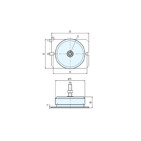 （株）ナベヤ レベリングエレメントBNSH/BNSHA BNSHA レベリングエレメントＢＮＳＨ／ＢＮＳＨＡ BNSHA160P50