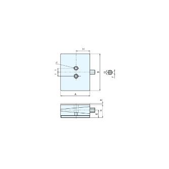 （株）ナベヤ 防振ウエッジマウント ボルトオンタイプ PKA 防振ウエッジマウント　ボルトオンタイプ PKA4-0