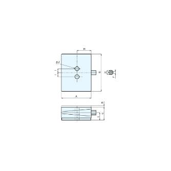 （株）ナベヤ 防振ウエッジマウント ボルトスルータイプ PKD 防振ウエッジマウント　ボルトスルータイプ PKD5-0