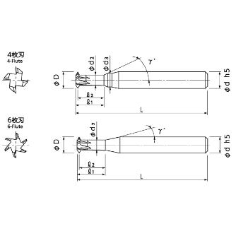 日進工具（株） 無限コーティング Mスレッドミル（めねじ用） MMTM 無限コートＭスレッドミル（めねじ用） MMTM M1.4