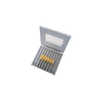 （株）スーパーツール 超硬バー(シャンク径φ6mm  W.Cut チタンコーティング) 6本組セット 超硬バー　６Ｐ　チタンコートセット SBT606S