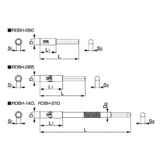 ＴＯＮＥ（株） ビットホルダー RDBH ビットホルダー RDBH-060